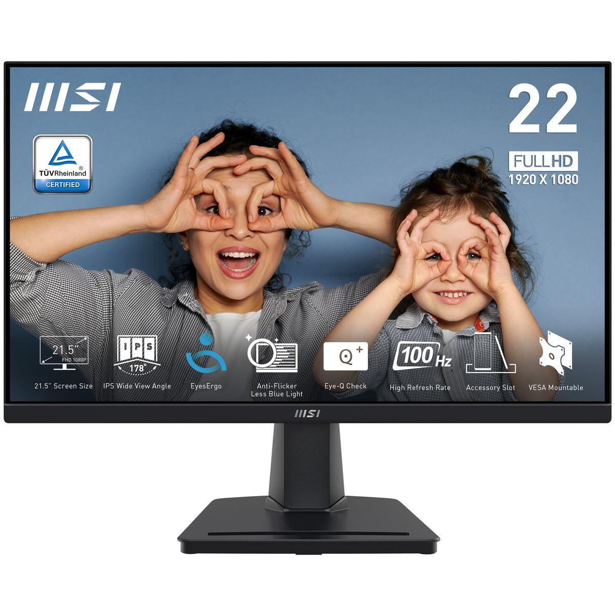 MSI PRO PRO MP225 21.5 FHD HDMI D-SUB BLACK [IMAGE 1]