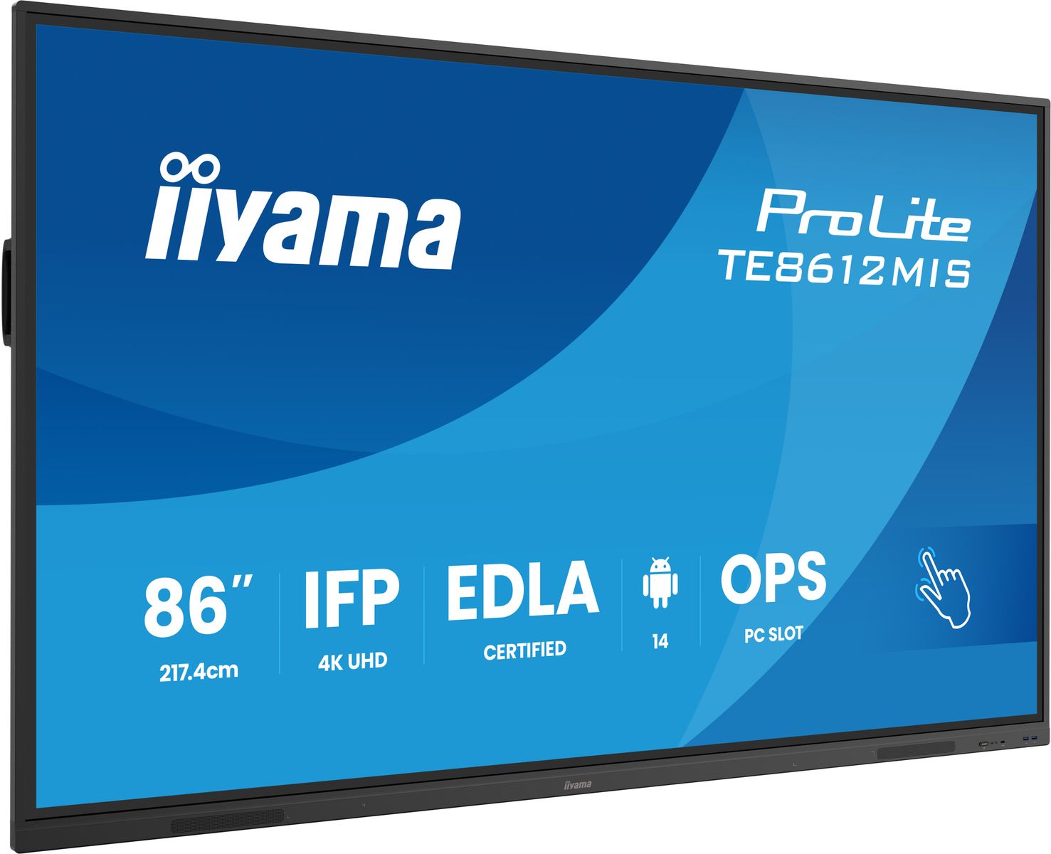 IIYAMA 86 UHD IR 40P Touch AG with Interactive Android OS