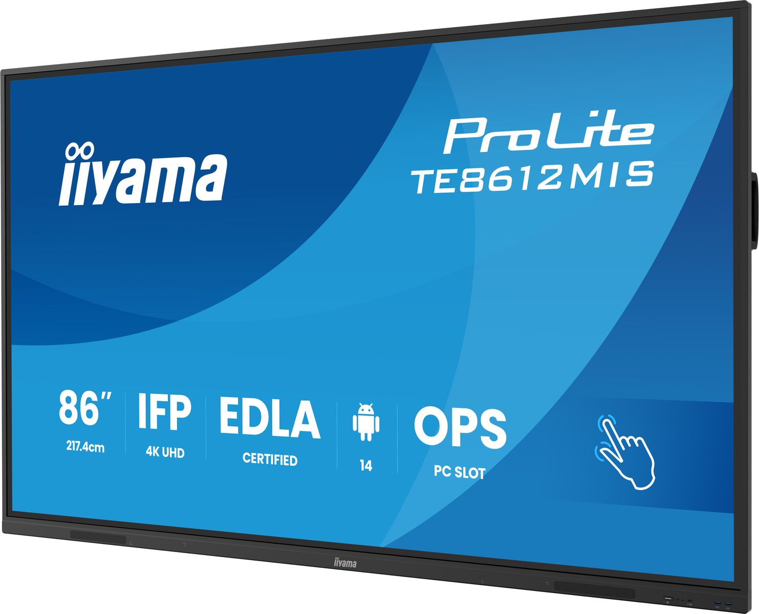 IIYAMA 86 UHD IR 40P Touch AG with Interactive Android OS
