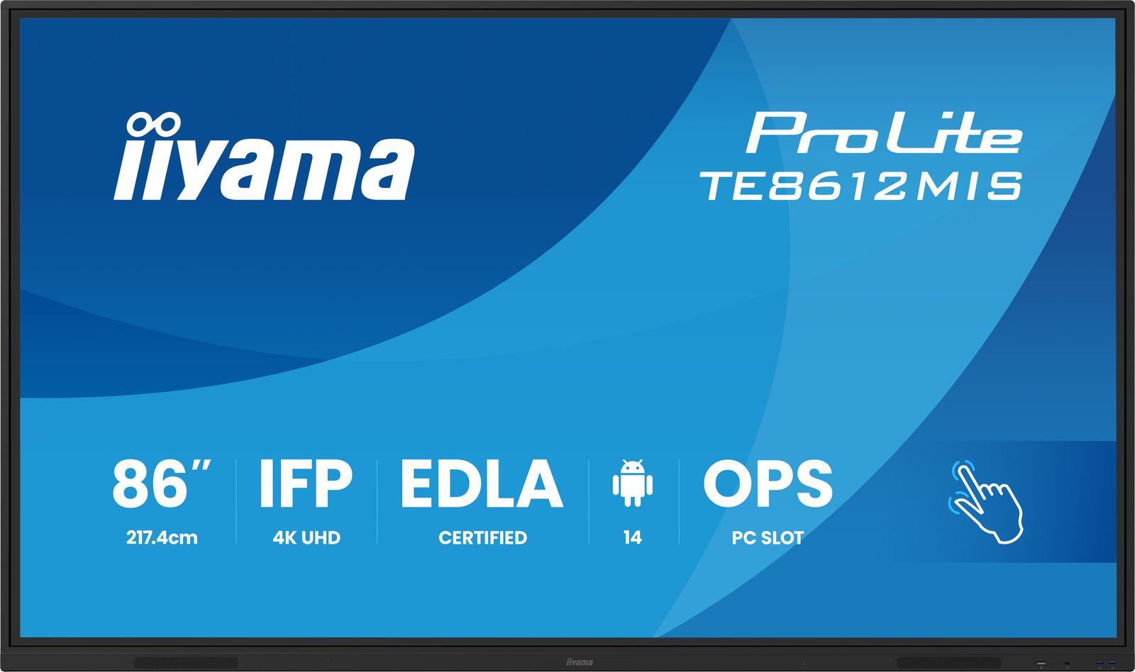 IIYAMA 86 UHD IR 40P Touch AG with Interactive Android OS