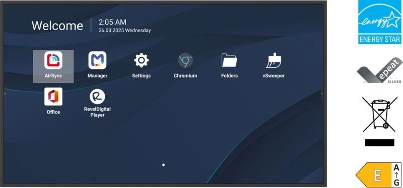 VIEWSONIC 43 LED , 3840X2160, 500 NITS, ANDROID 14, 24/7