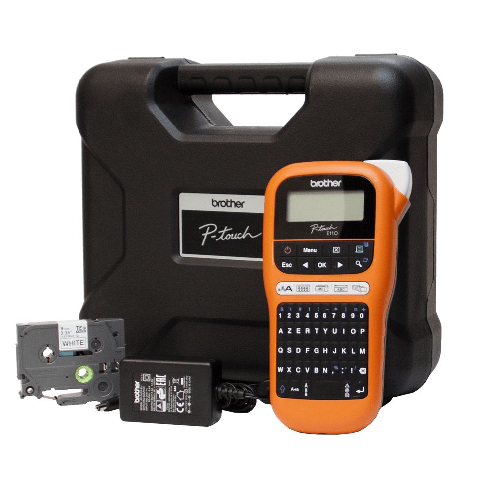 BROTHER PTE110 SETTORE ELETTRICO:VALIGETTA,ALIMENT,NASTRO