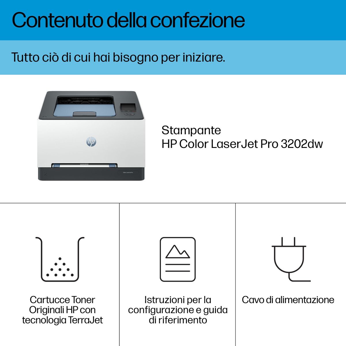 HP INC. HP COLOR LJ PRO 3202DW 25PPM ETH WIFI USB F/R 1YW