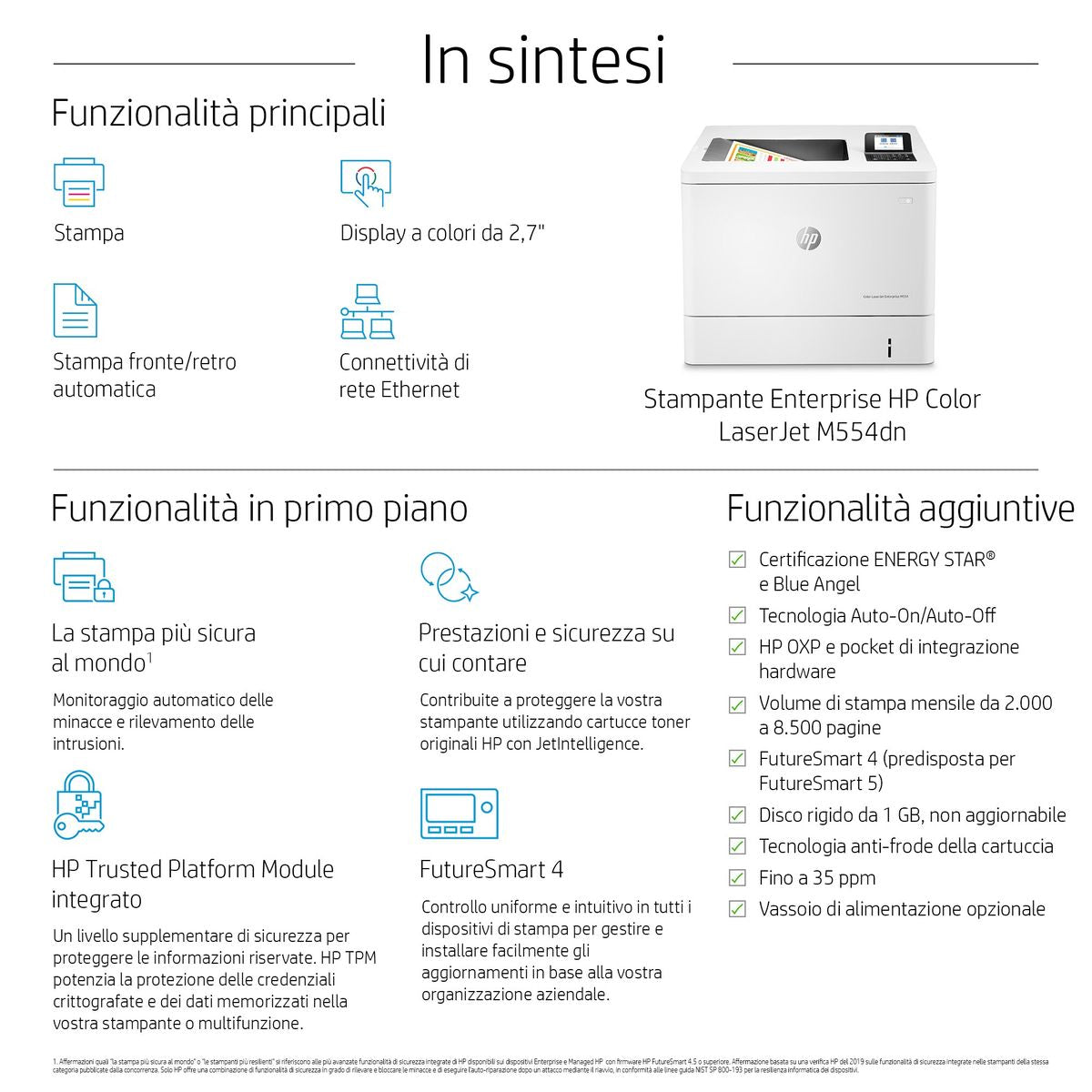 HP INC. HP COLOR LASERJET ENTERPRISE M554DN PRINTER VALUE