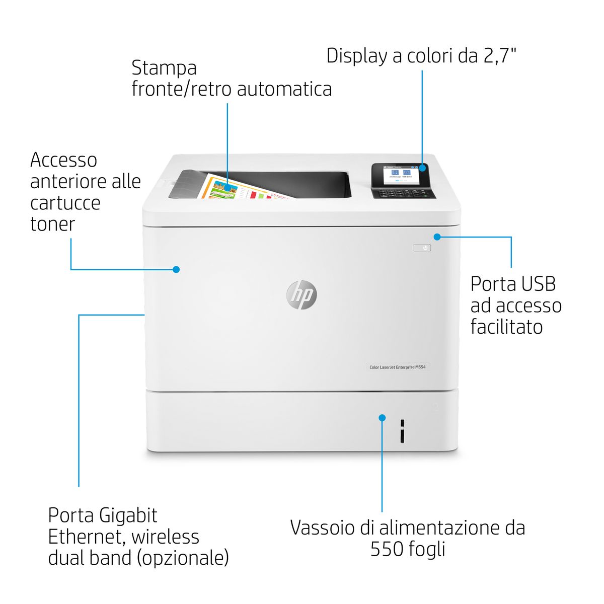 HP INC. HP COLOR LASERJET ENTERPRISE M554DN PRINTER VALUE