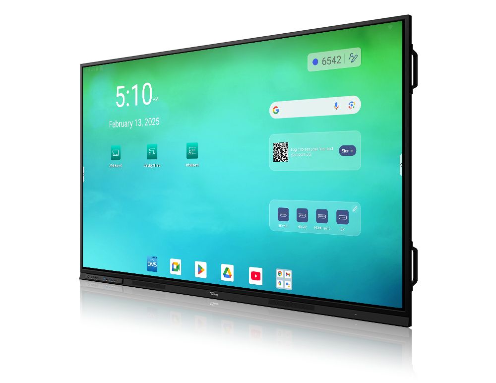 OPTOMA 86 -ANDROID 14 4k 8/64gb google edla touch 2x20W