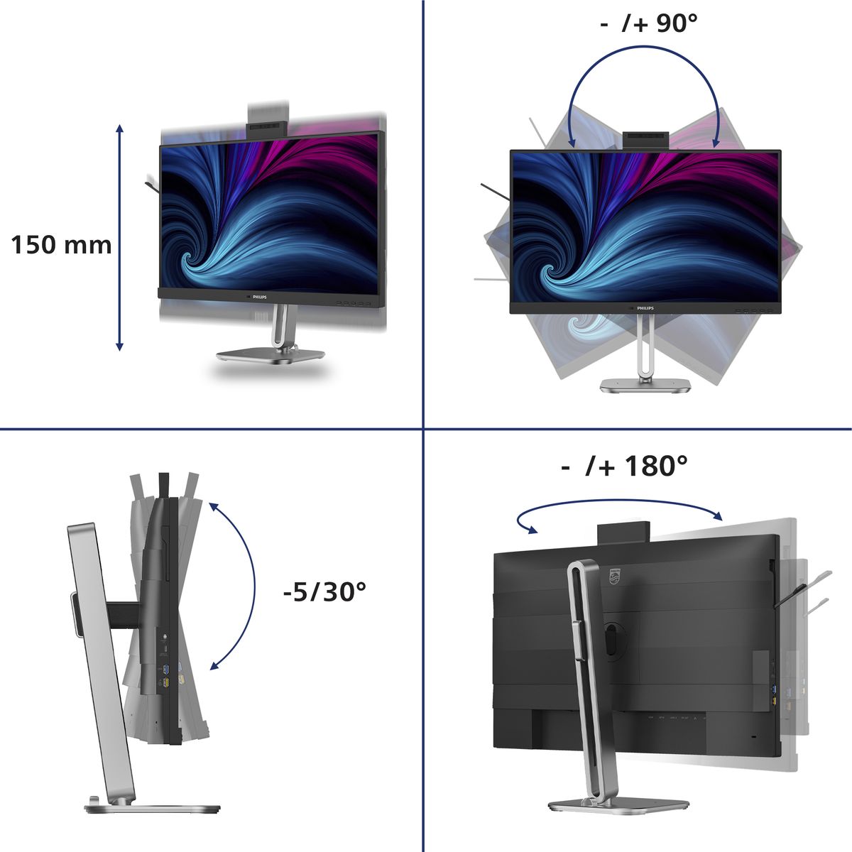 PHILIPS 27 16:9 IPS WLED 2560x1440 120Hz HDMI DP USB