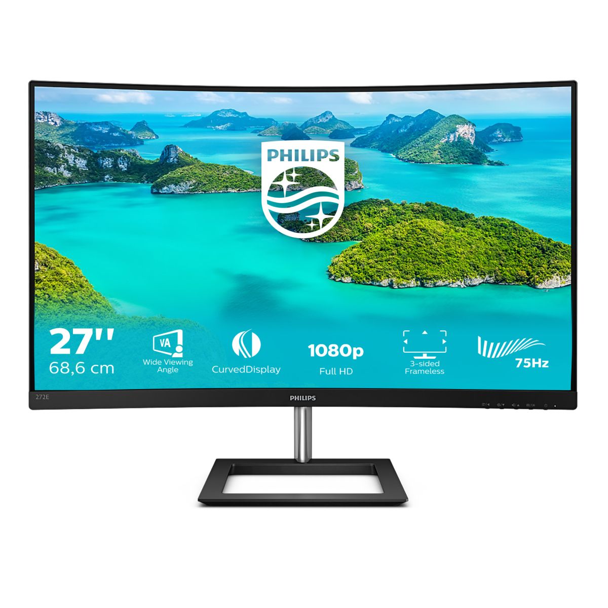 27  CURVO GAMING HDMI, DISPLAY PORT, VGA MULTIMED [IMAGE 1]
