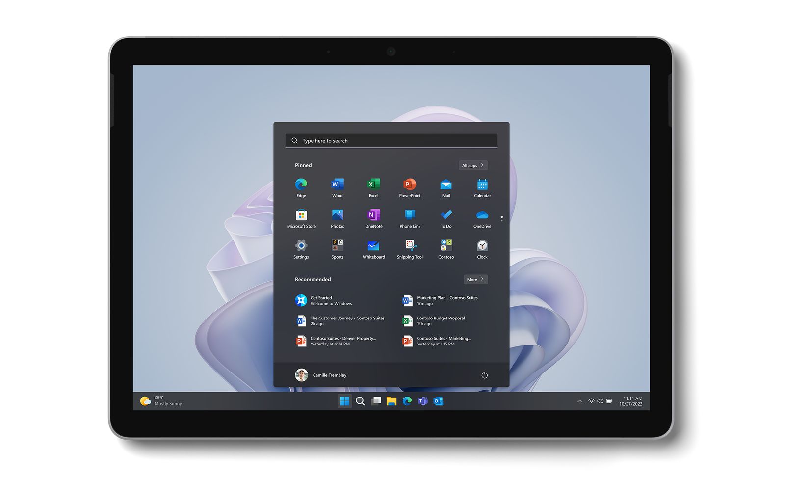 MICROSOFT SURFACE GO 4 N200 8GB 256SSD W11P PLATINO WIFI