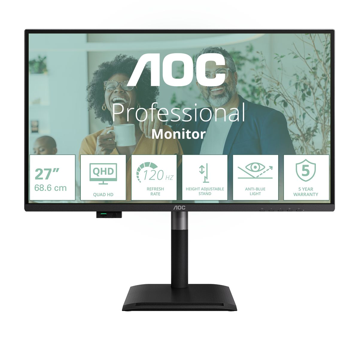 AOC 27 16:9 IPS WLED 2560X1440 120HZ HDMIX1 DPX1