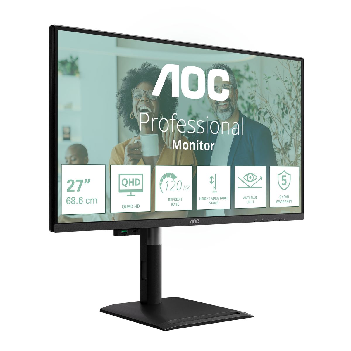 AOC 27 16:9 IPS WLED 2560X1440 120HZ HDMIX1 DPX1