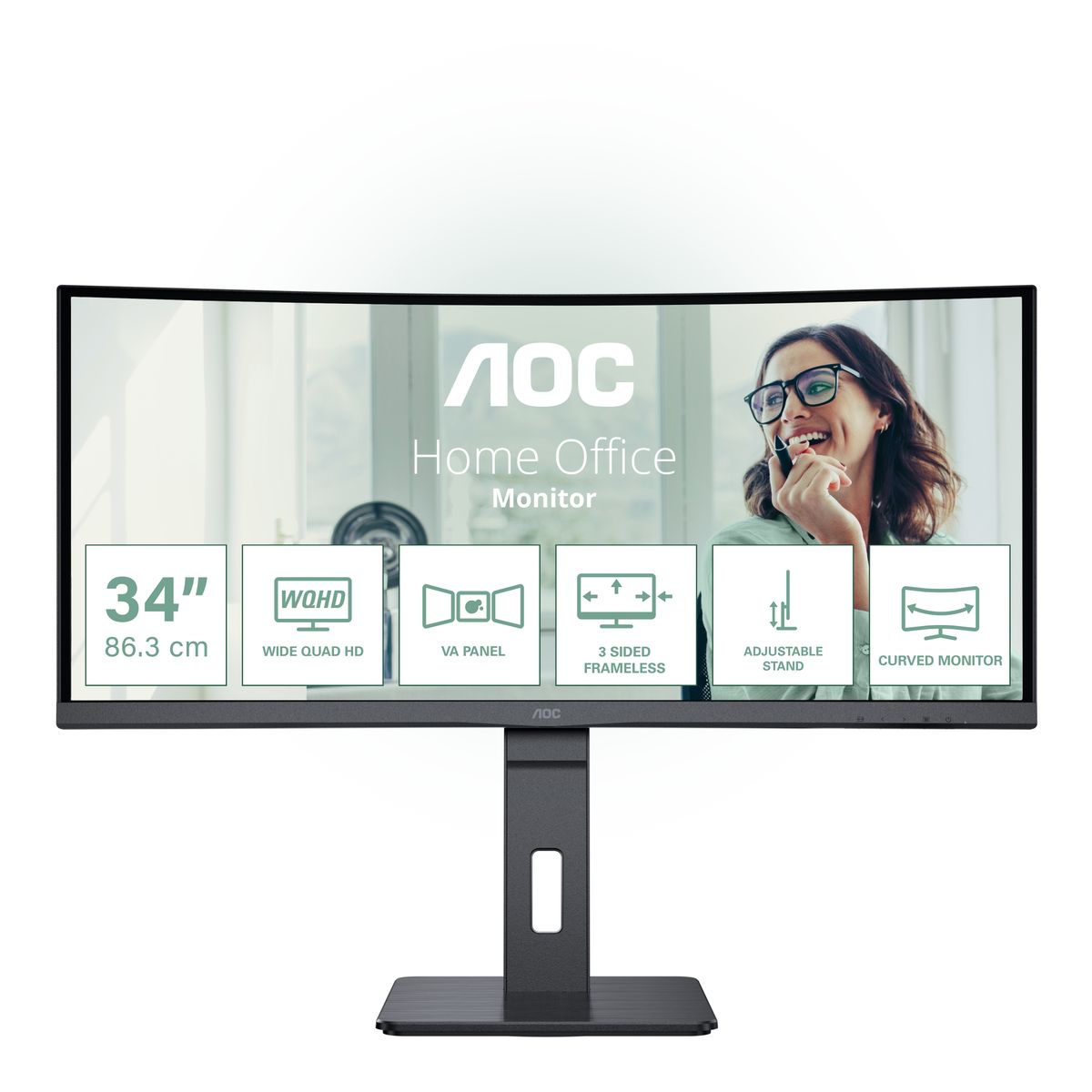 34  WLED 3440X1440 21:9 100HZ HDMI/DP/HUB USB [IMAGE 1]