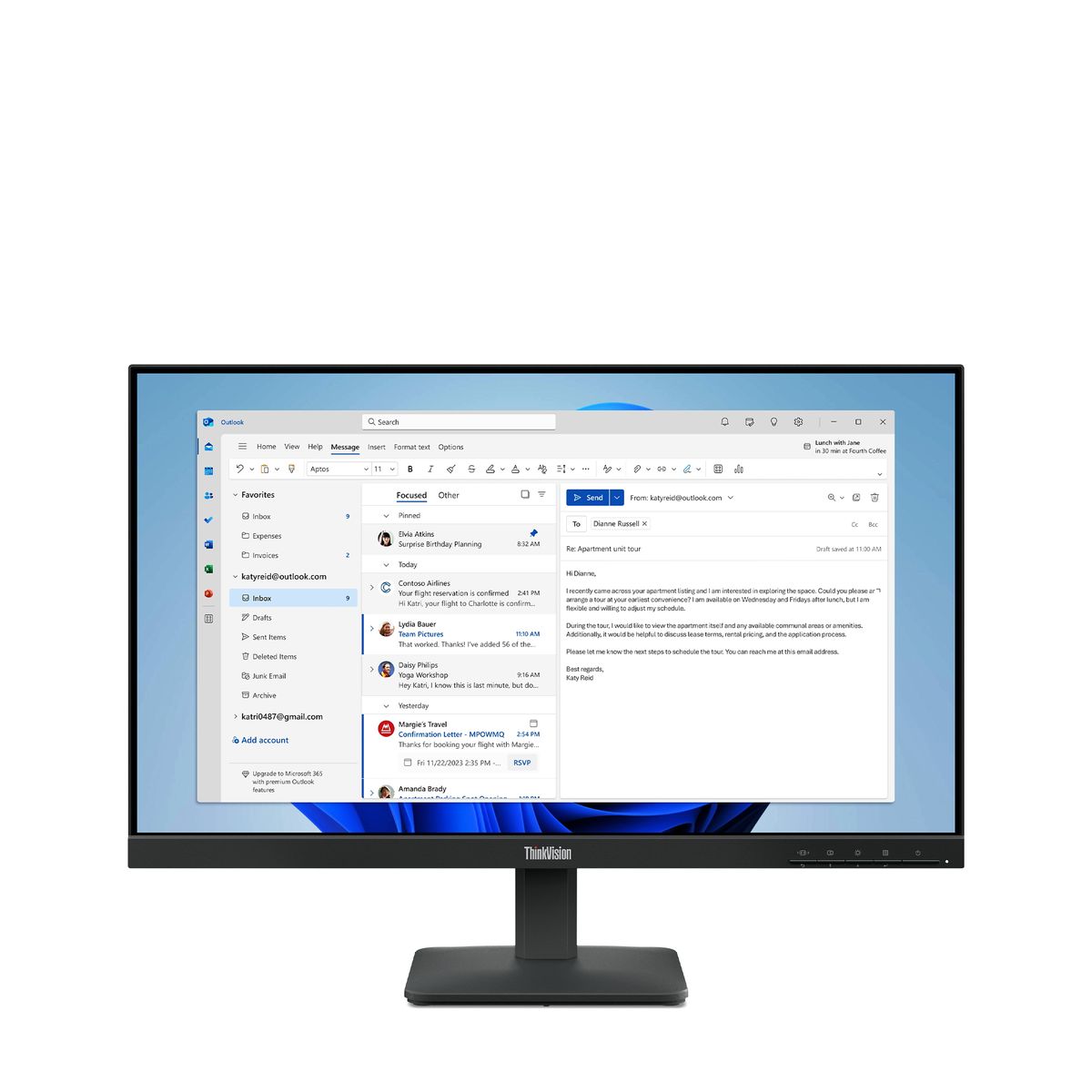 LENOVO TS THINKVISION S24-4E 23.8 FHD IPS/FHD/VGA,HDMI
