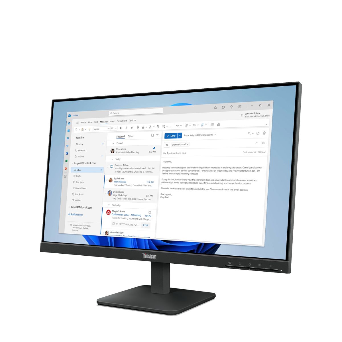 LENOVO TS THINKVISION S24-4E 23.8 FHD IPS/FHD/VGA,HDMI