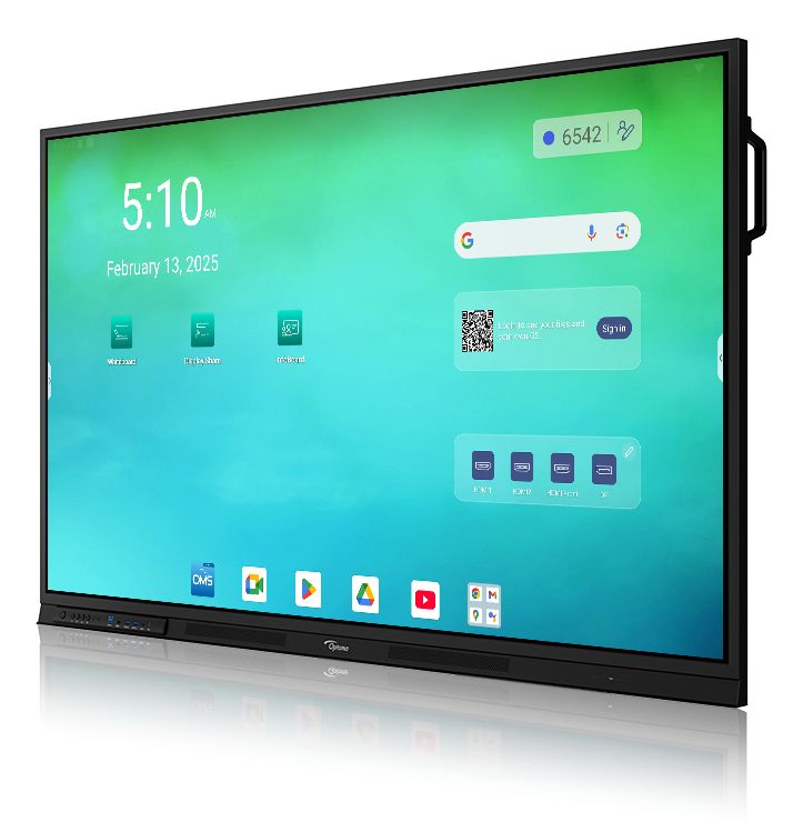 OPTOMA 65 -ANDROID 14 4k 8/64gb google edla touch 2x20W