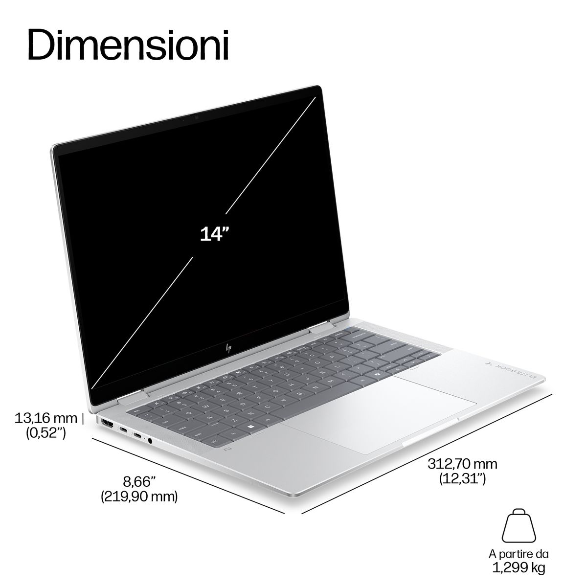 HP INC. XG2I FLIP UX7-358H 14TOLED 32/1 W11P 3YOFF SILVER