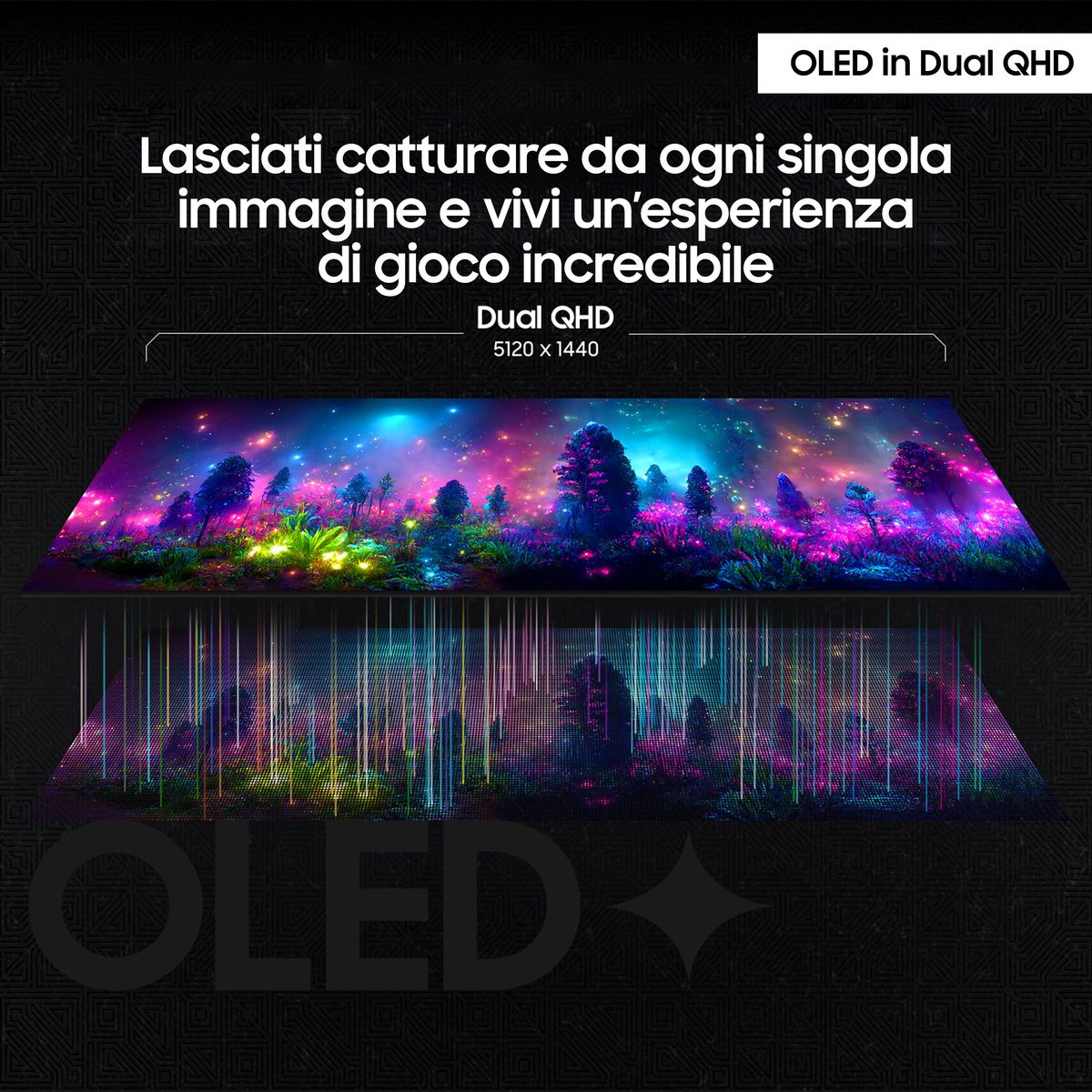 SAMSUNG S49DG910 MONITOR GAMING, DQHD, OLED, 144 HZ