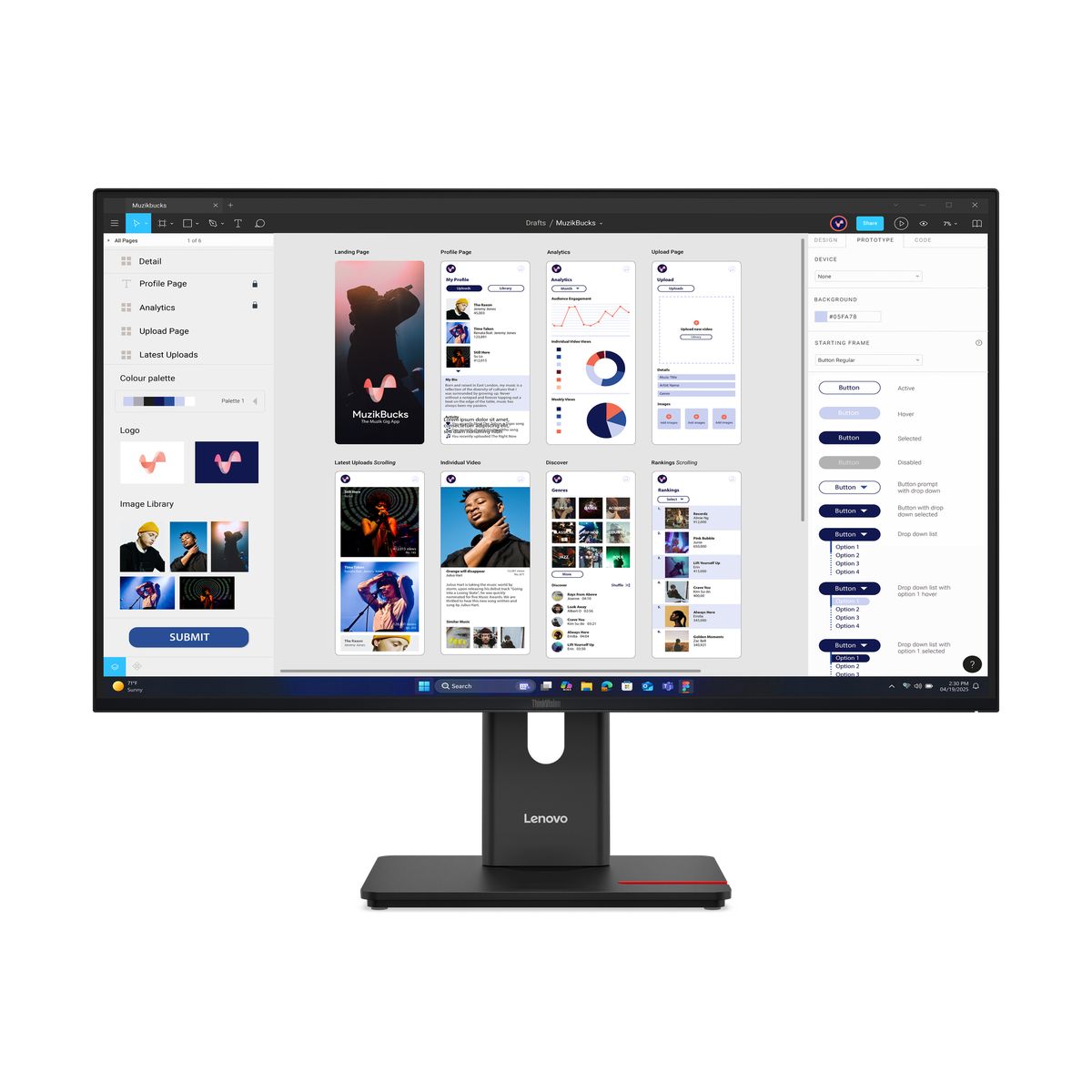 LENOVO TS THINKVISION T32UD-40 31.5 IPS HDMI,DP,USB-C,ETH