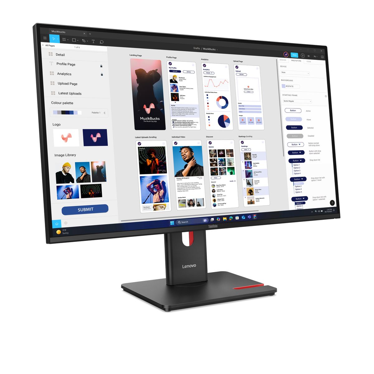 LENOVO TS THINKVISION T32UD-40 31.5 IPS HDMI,DP,USB-C,ETH