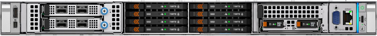 DELL DELL R470 6X2.5 6517P 32GB 2X480GB 2X1100W H965I 3