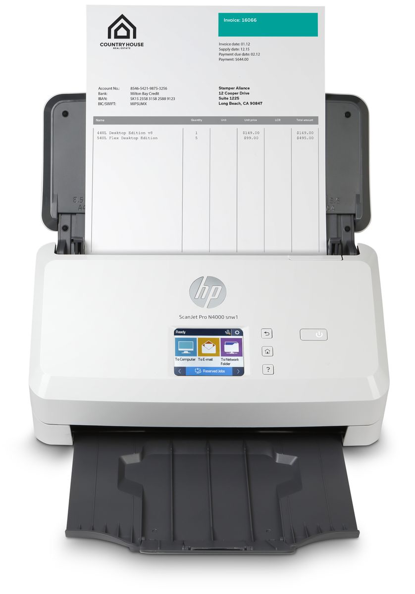 HP INC. HP SCANJET PRO N4000SNW1 600 E/W/U ADFFR 40PPM 1YW