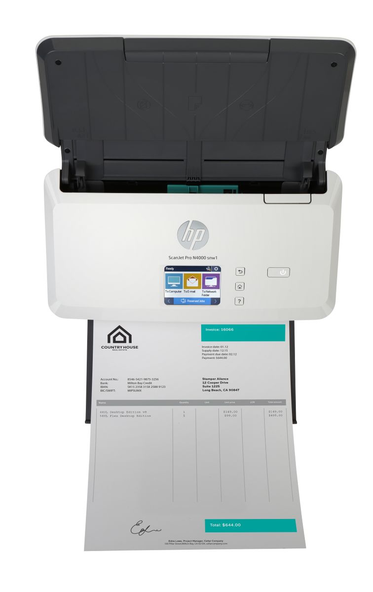 HP INC. HP SCANJET PRO N4000SNW1 600 E/W/U ADFFR 40PPM 1YW
