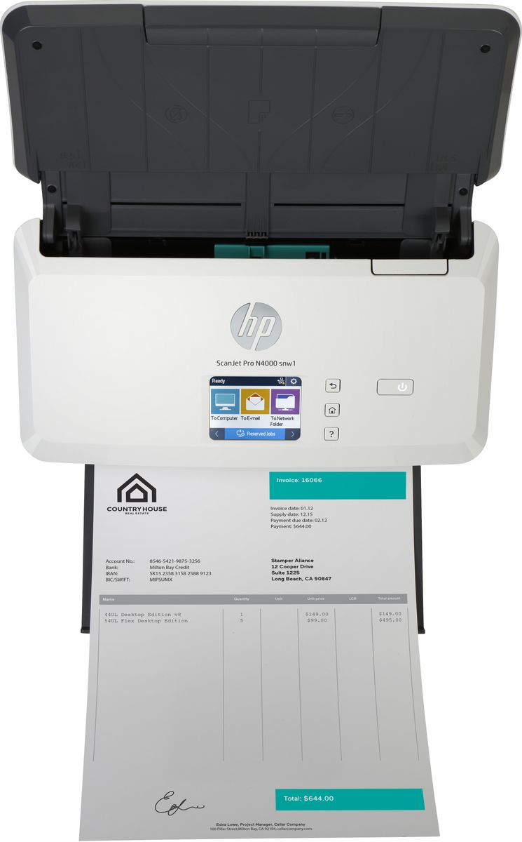 HP INC. HP SCANJET PRO N4000SNW1 600 E/W/U ADFFR 40PPM 1YW