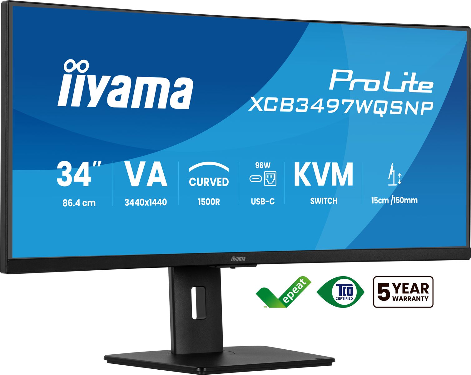 IIYAMA 34 Business UQHD USB-C Dock