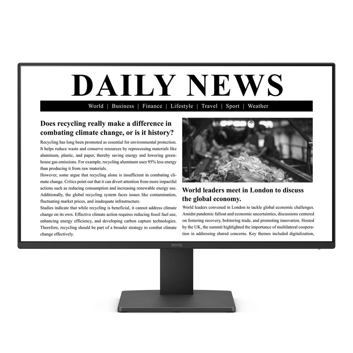 BenQ 23.8 FHD IPS 100HZ HDMI DISPLAY PORT LOW BLUE