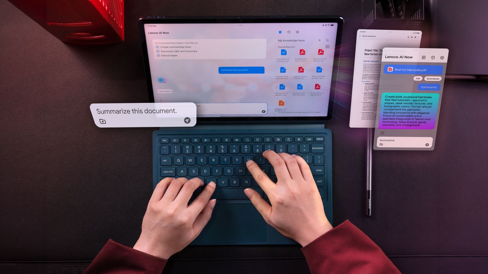 LENOVO YOGA TAB PLUS SNAPDRAGON8 AI 16G 256GB WIFI KB+PEN