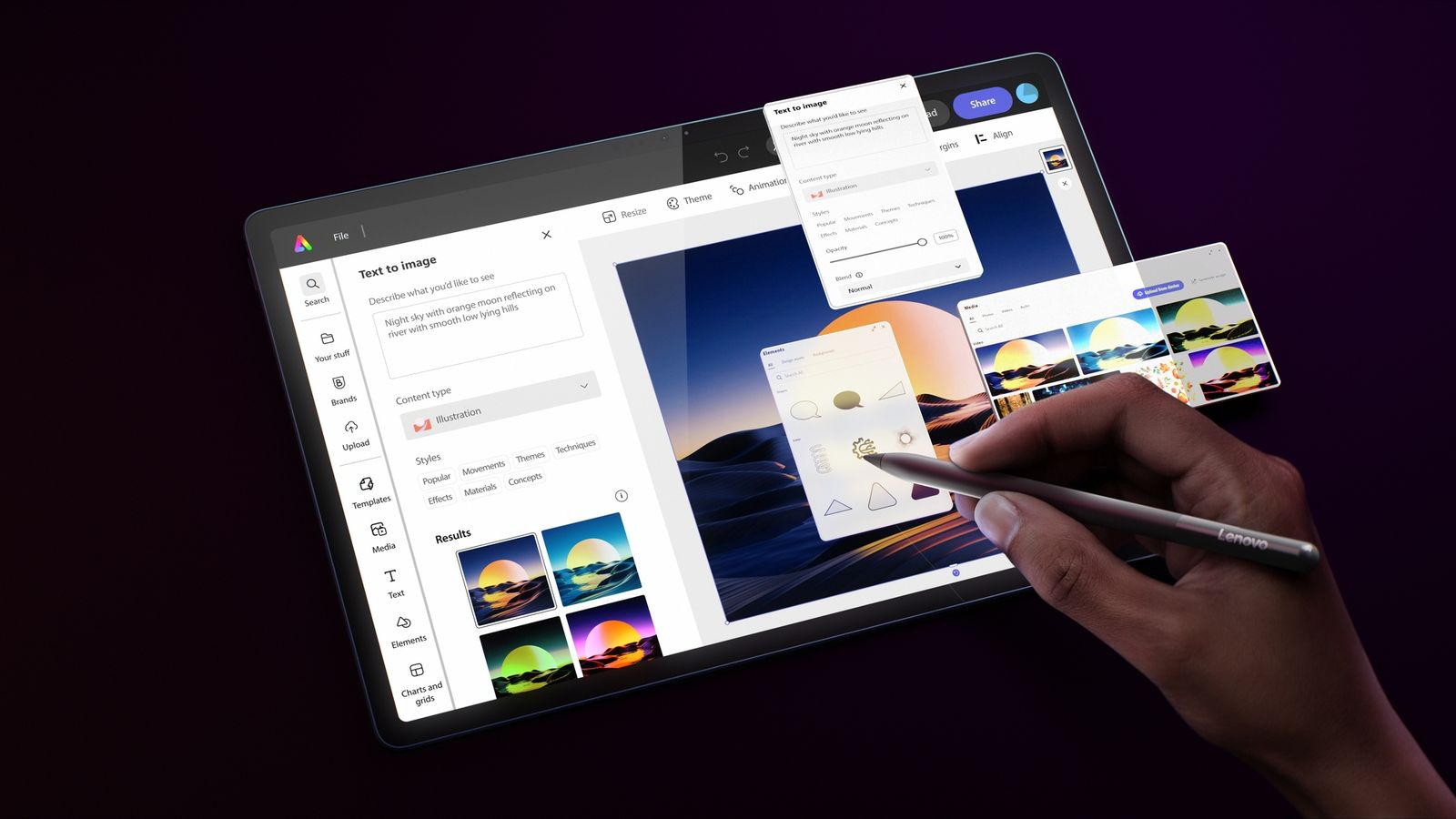 LENOVO YOGA TAB PLUS SNAPDRAGON8 AI 16G 256GB WIFI KB+PEN