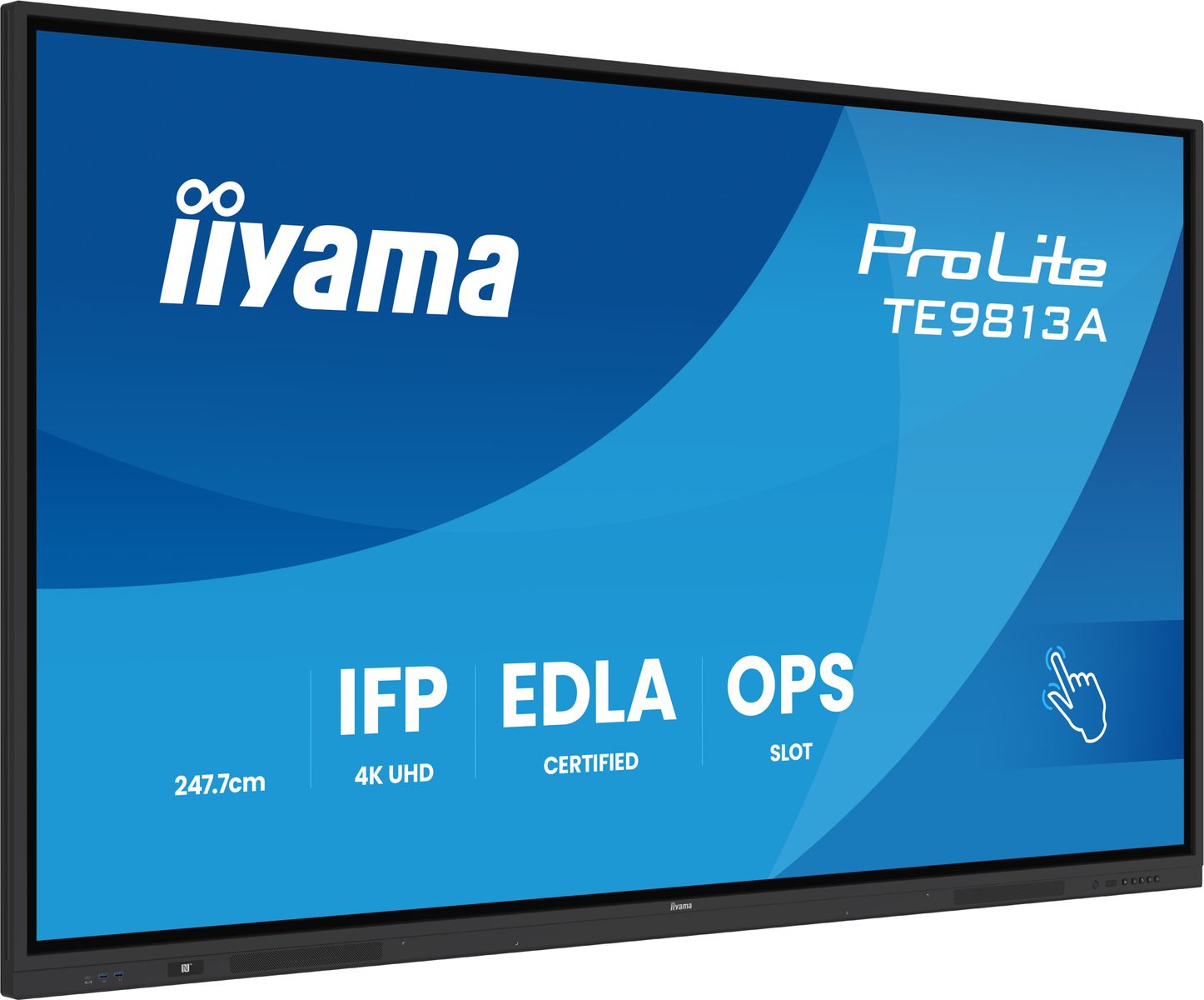 IIYAMA 98 UHD IR 40P Touch AG Interactive Android os