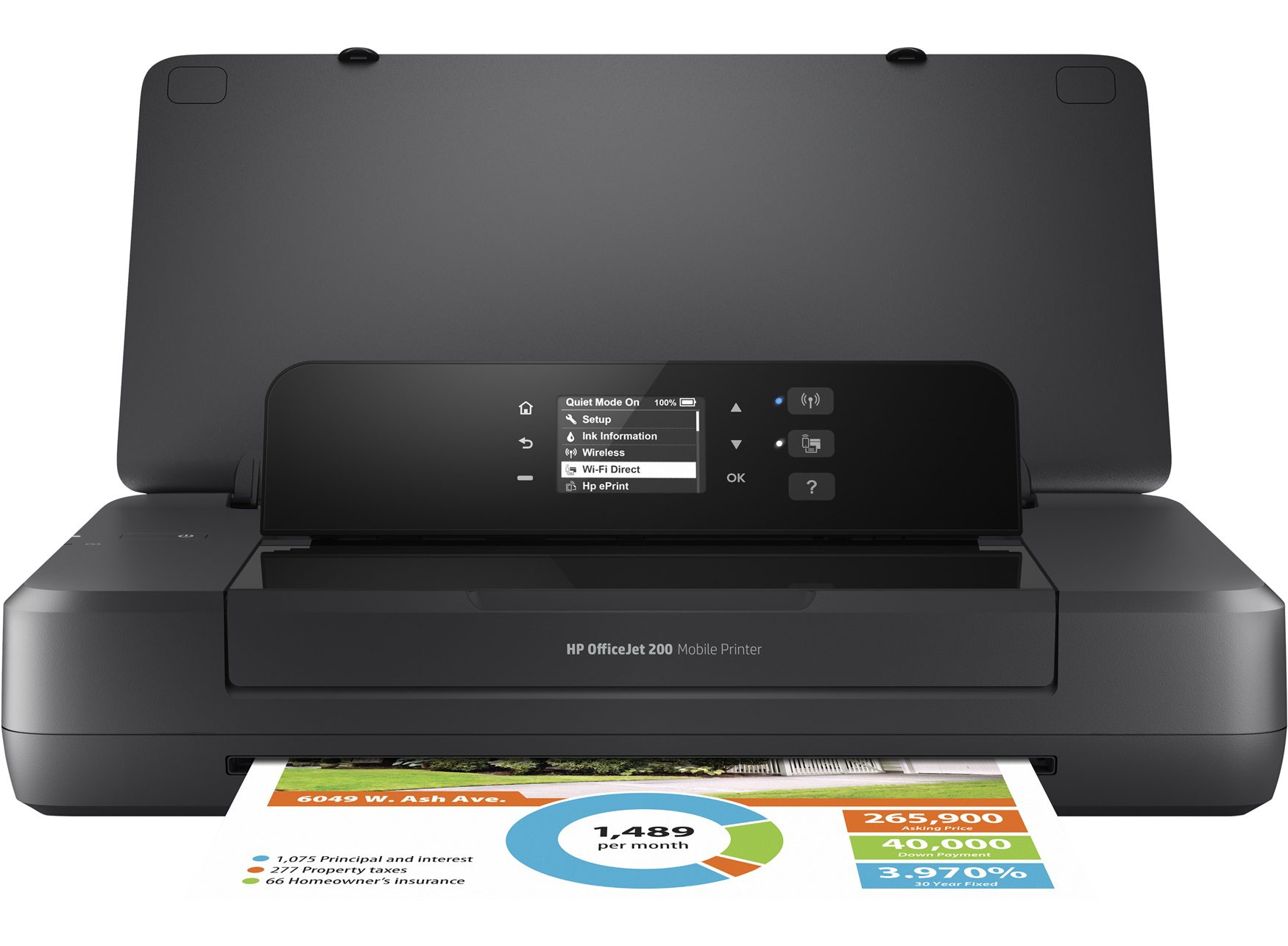 HP OfficeJet 200 Stampante InkJet a colori A4 portatile con batteria USB WiFi 19ppm 1200 x 1200 dpi