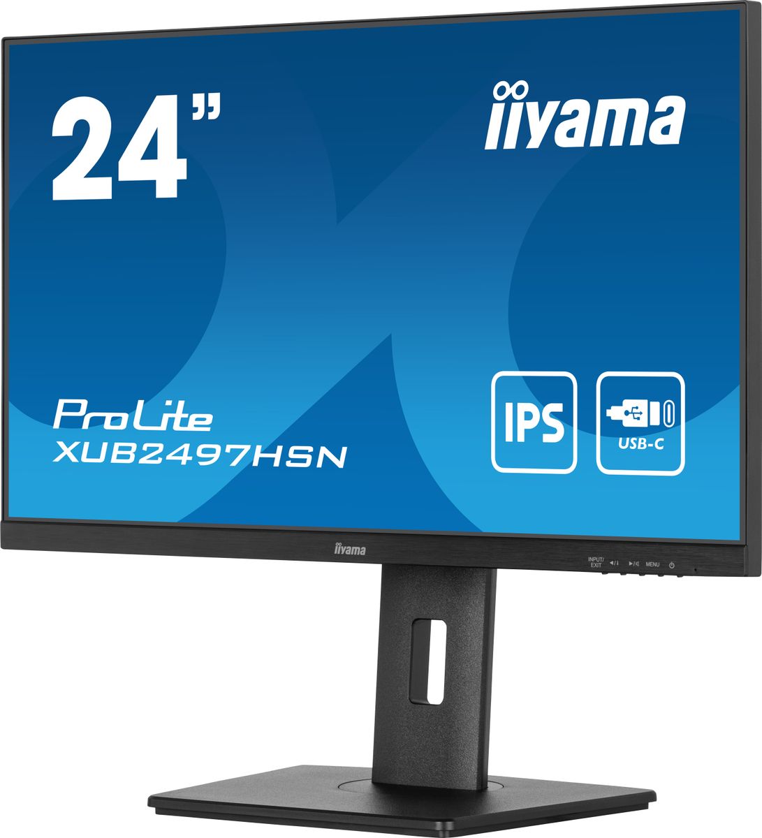 IIYAMA 24 IPS-panel, 1920x1080, USB-C Dock