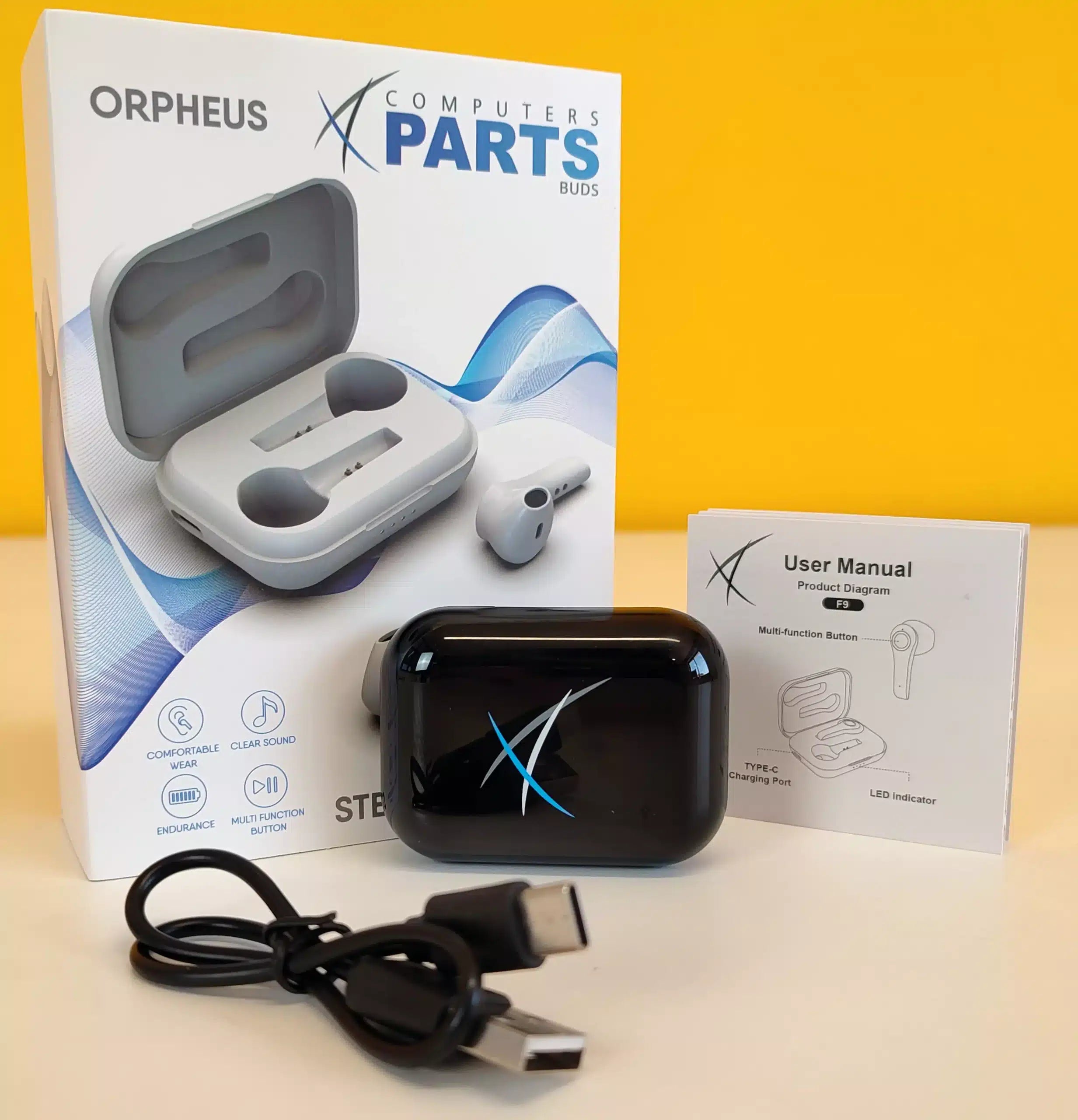 Orpheus Wireless Earphones Stereo Bluetooth Headphones Listen to your favorite music in high quality and wirelessly