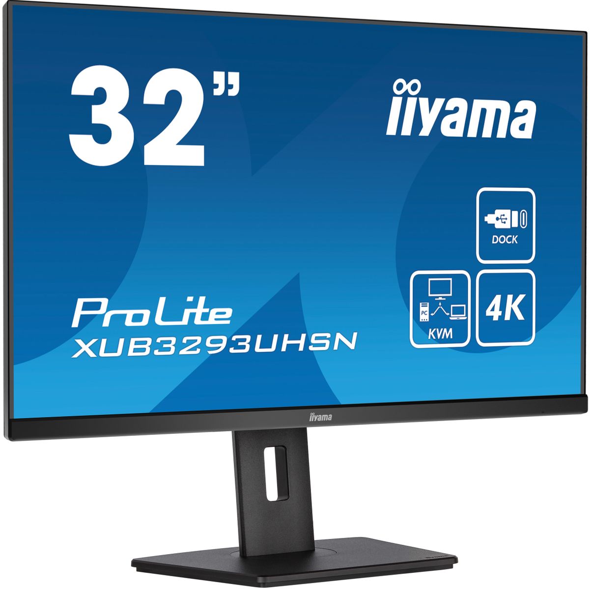 IIYAMA 31,5 IPS, 3840X2160,1H1DP, USB-C DOCK