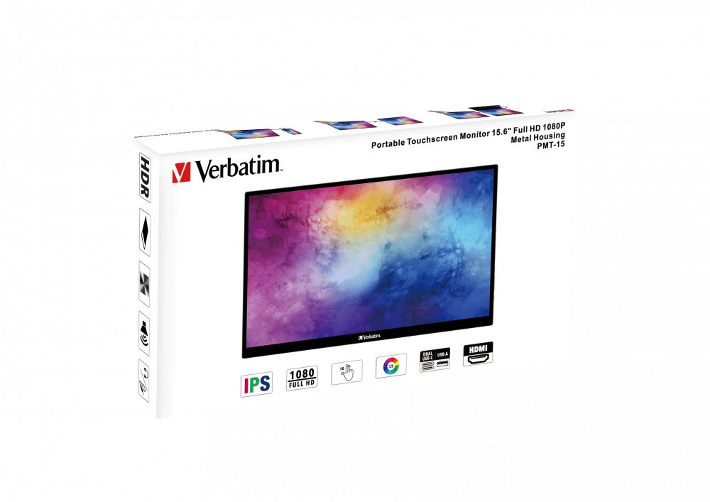 VERBATIM PMT-15 MONITOR PORTATILE TOUCH 15.6 FHD