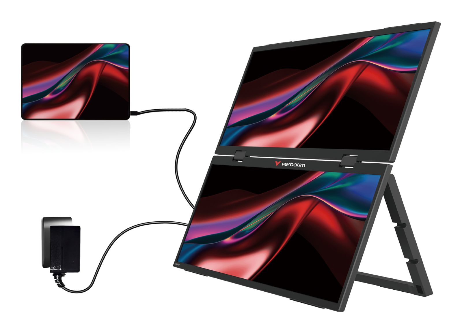 VERBATIM DUAL MONITOR PORTATILE 15,6 FHD