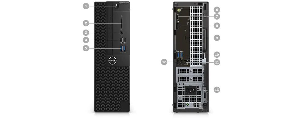 Dell OptiPlex 3050 sff | Intel Core i7-7700 - 3.6Ghz | 8Gb Ram | SSD 256Gb | Windows 10 | Small format, great power