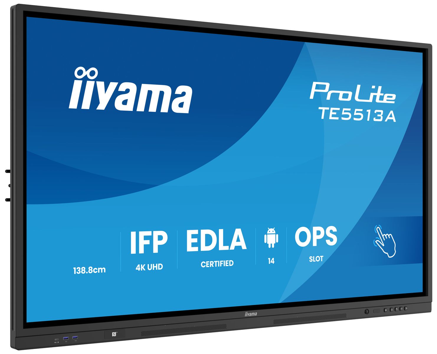 IIYAMA 55 UHD IR 40P Touch AG with Interactive Android OS
