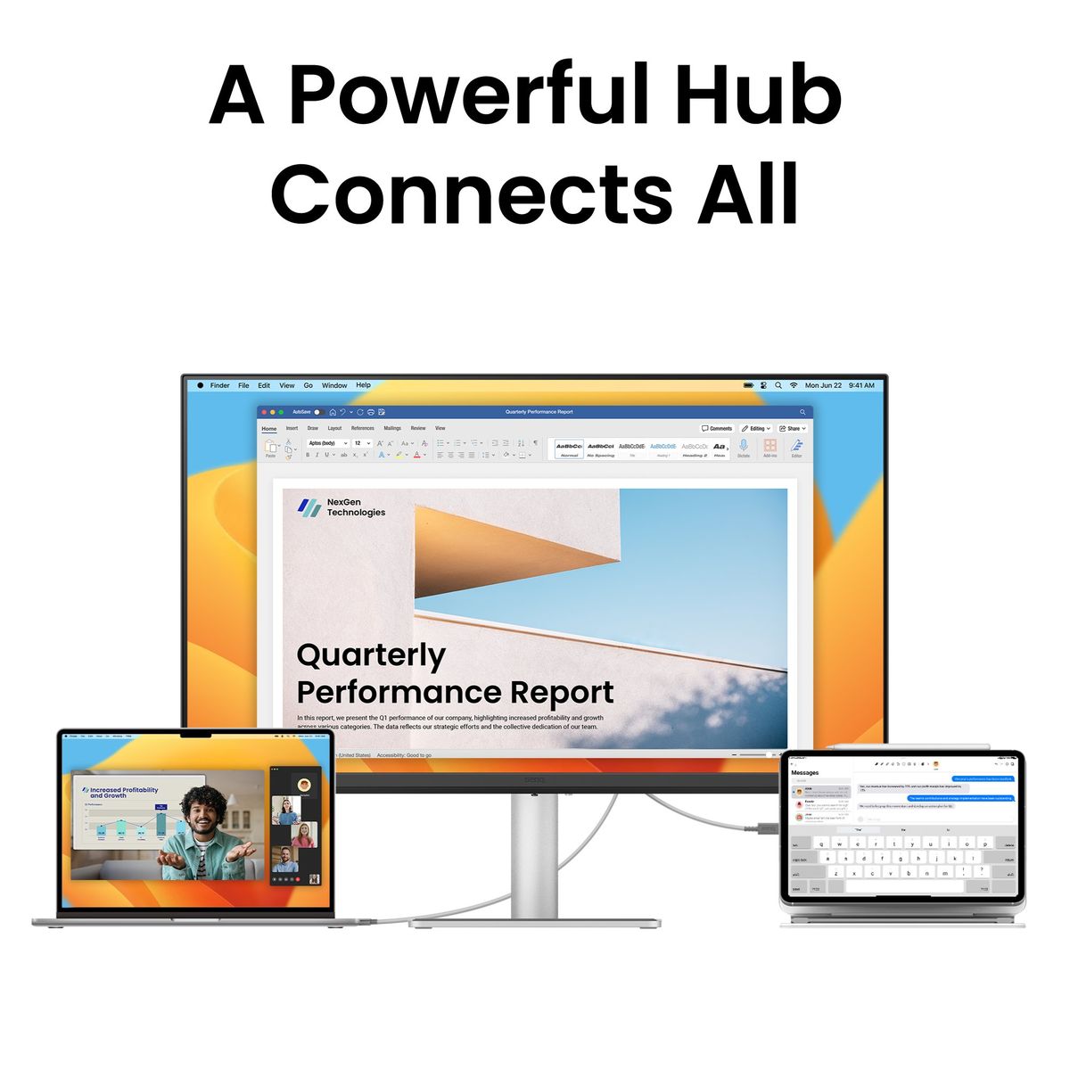 BenQ 27 IPS, 4K 3840X2160 USB-C 1.5M, HDMI1.8 X1,