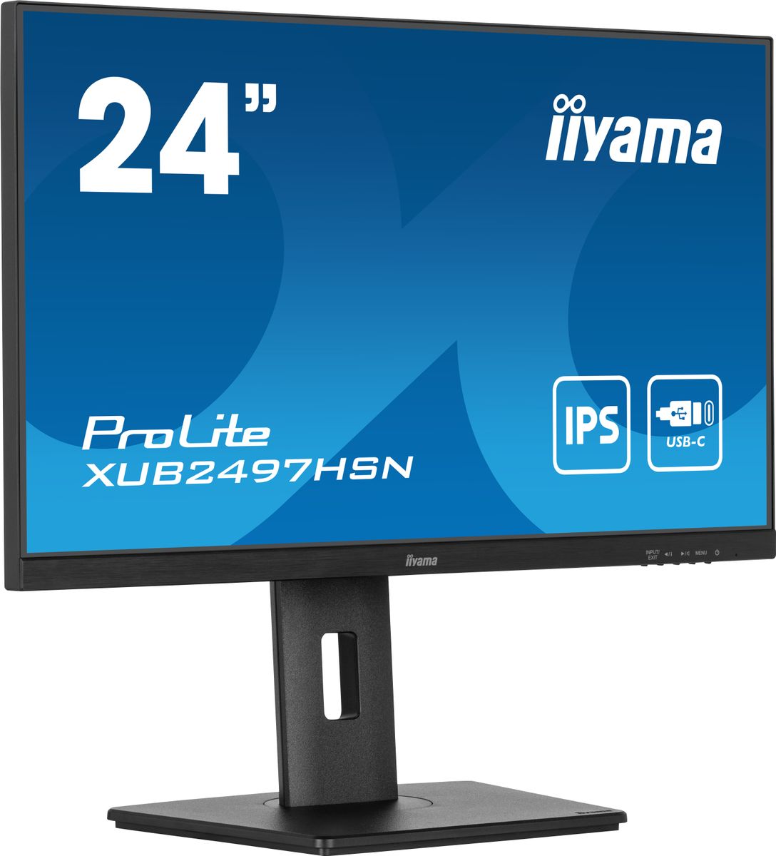 IIYAMA 24 IPS-panel, 1920x1080, USB-C Dock