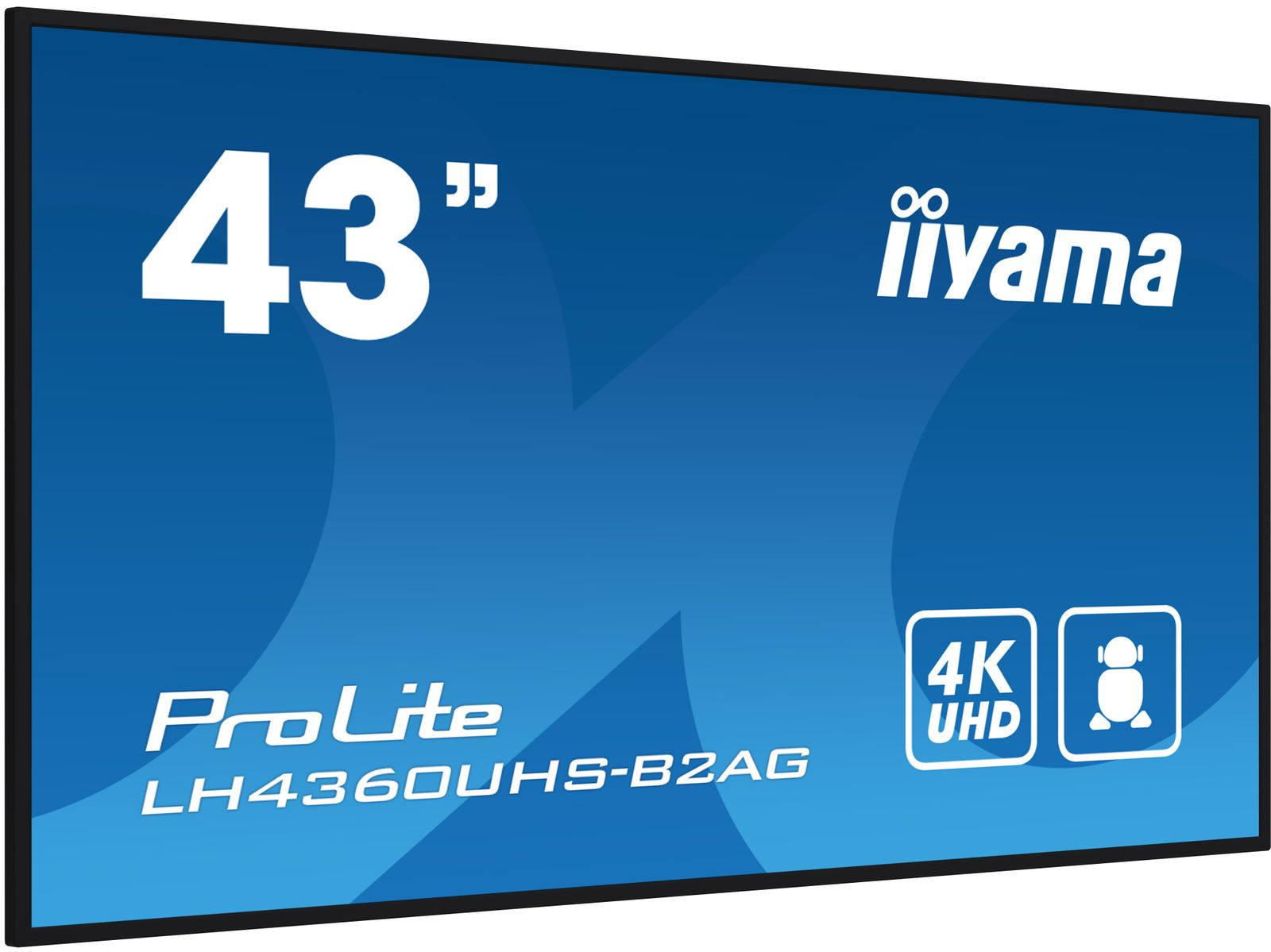 IIYAMA 43 3840x2160 500cd/m² 3x HDMI, USB 2x 10W wifi