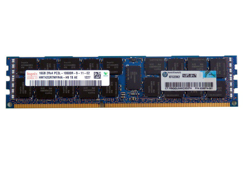16gb Hynix Hmt42gr7mfr4a-h9 2rx4 Pc3l-10600r ECC Server RAM Memory