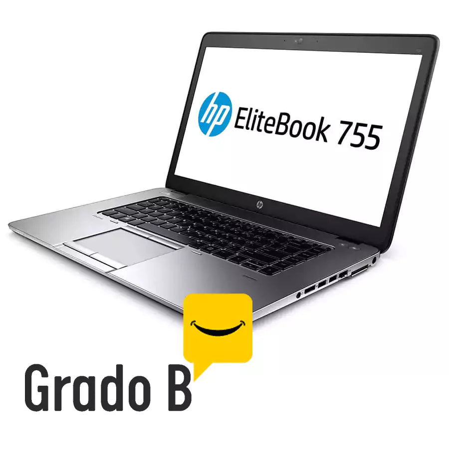 HP EliteBook 755 G2 generalüberholtes Notebook 15,5″ FullHD | AMD A10-7350B 2,1 GHz | WiFi Bluetooth VGA Display Port Windows 10 Pro Tastatur ITA Klasse B