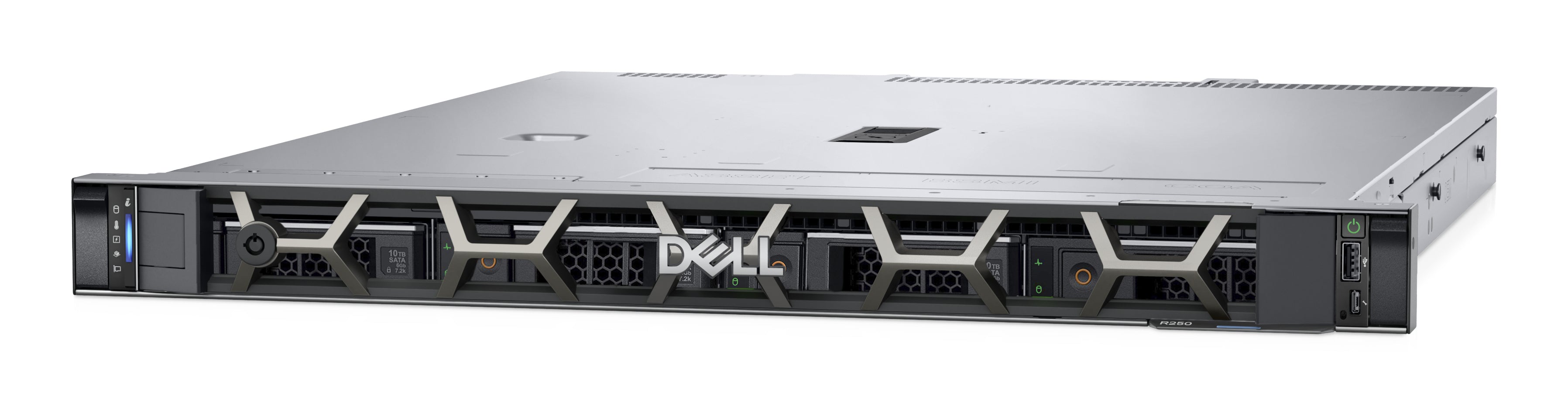 Dell PowerEdge R250 Server Rack 1U | Intel Xeon E-2314 | Ram 16 GB RAM | SSD 2×1 TB FreeDOS