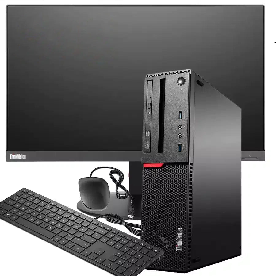 Bundle Lenovo ThinkCentre M720s PC Ricondizionato SFF | Intel Core i5 8500  | Ram 16Gb | SSD 512 Gb |  Monitor Lenovo ThinkVision T24i-10 IPS 24″ Full HD Kit Mouse e tastiera