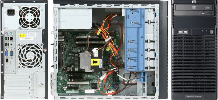HP Proliant ML110 G6 Tower | Intel Xeon X3430 Quad Core 2,4 GHz | 16 GB RAM | Raid-Strg | Windows Server Standard 2019