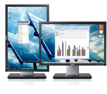 Dell P1911 LED-Monitor 19" Zoll 16:10 1440x900 Reaktionszeit 5ms Kontrast 1000:1 Helligkeit 250 cd/m² VGA DVI-D