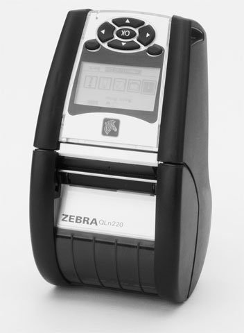 Zebra QLN Zebra QLn220, USB, RS232, BT, NFC, 8 dots/mm (203dpi), RTC, Display, EPL, ZPL, CPCL